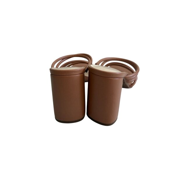 NINE WEST Beige Nude Strappy Sandals Heels Size 7 - Picture 4 of 6